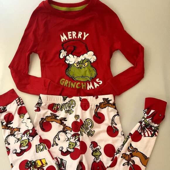 NEW DR. SEUSS'S THE GRINCH PAJAMA SET UNISEX - Picture 5 of 13